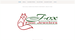 Desktop Screenshot of foxfinejewelers.com