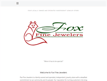 Tablet Screenshot of foxfinejewelers.com